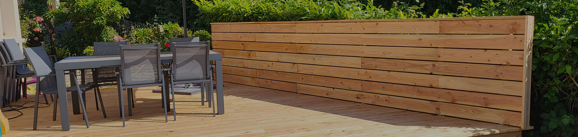 Création de terrasses en bois près de Honfleur